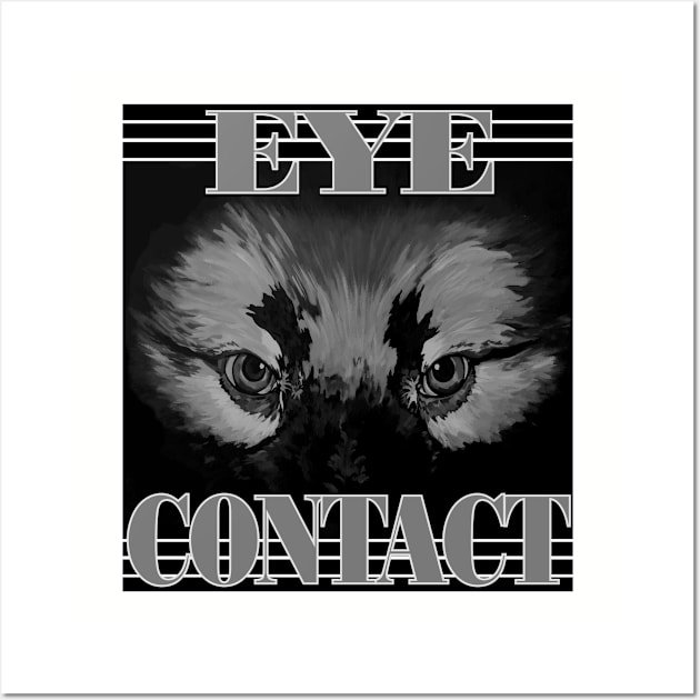 Dog Trainer Eye Contact Dog Handler Focus Train Watch Me Service Dog Wall Art by DesignFunk